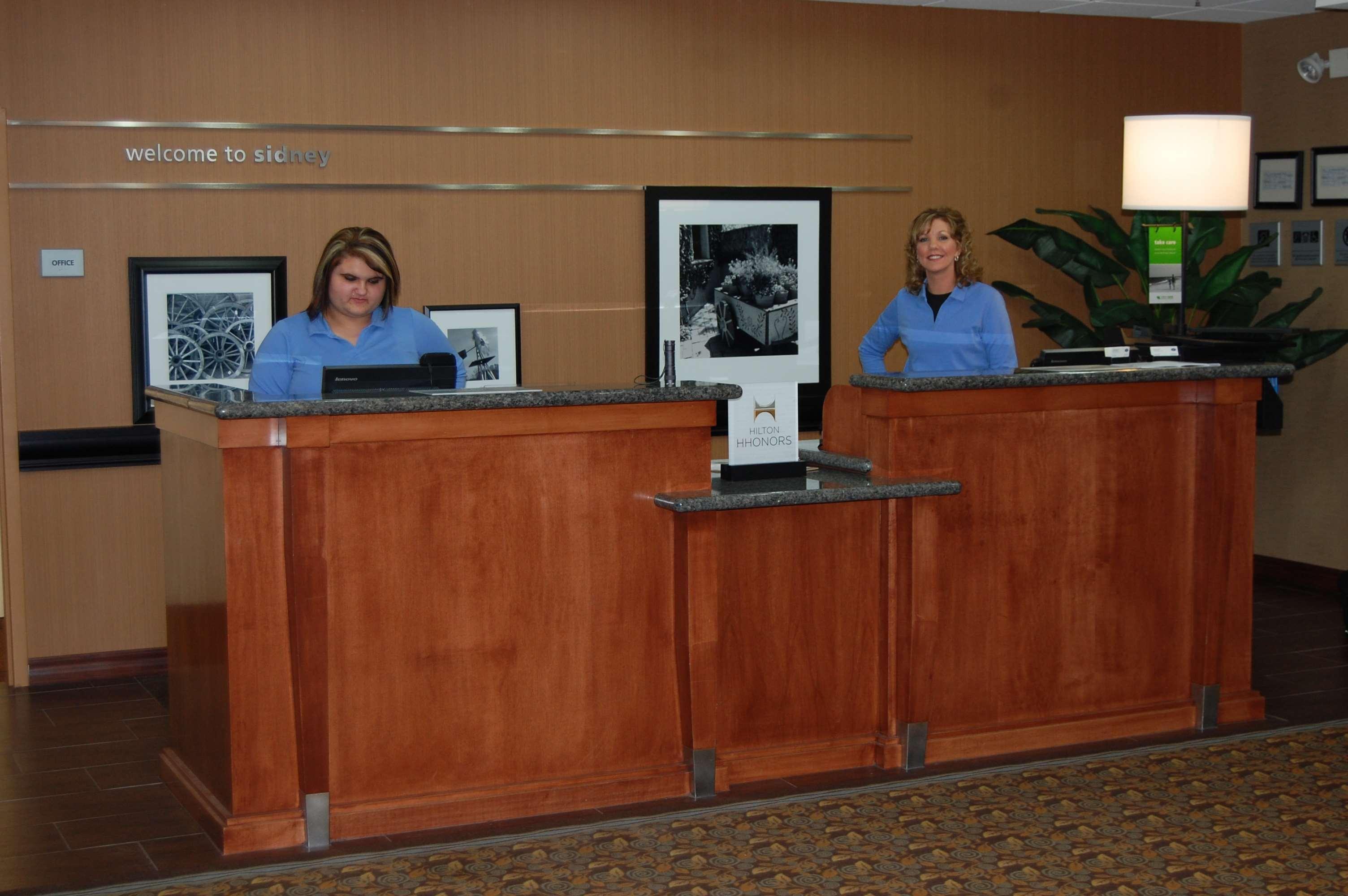 Hampton Inn Sidney Interior foto